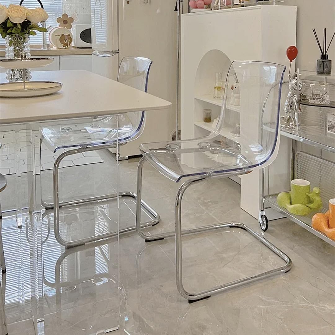 Amazon｜透明 アクリルチェア デザイナーチェア リビングチェア